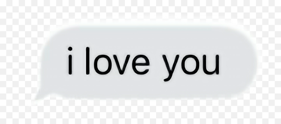 Ily Iloveyou Love You Iphone Text Sticker By - Horizontal Emoji,I Love You Emoji Messages