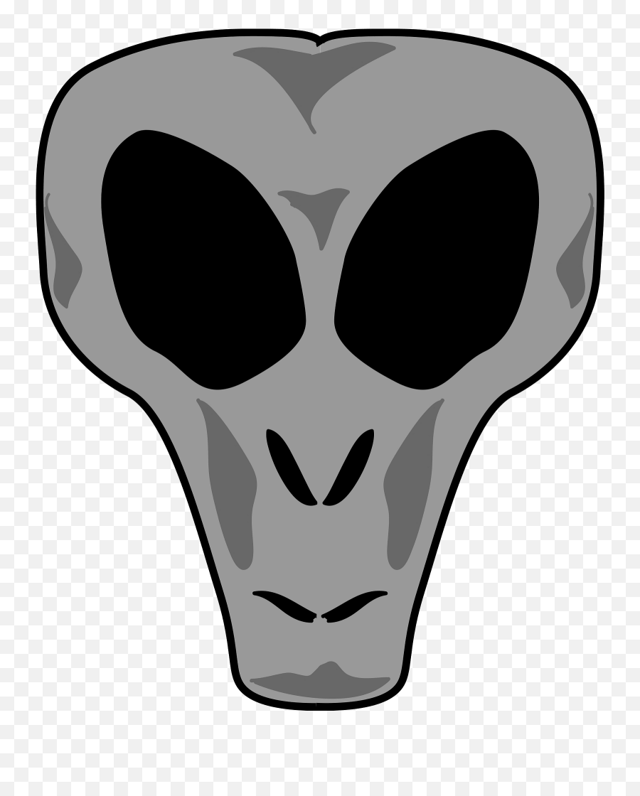 Alienhead Clipart Free Download Transparent Png Creazilla - Alien Skull Transparent Png Emoji,Skull Head Emoji