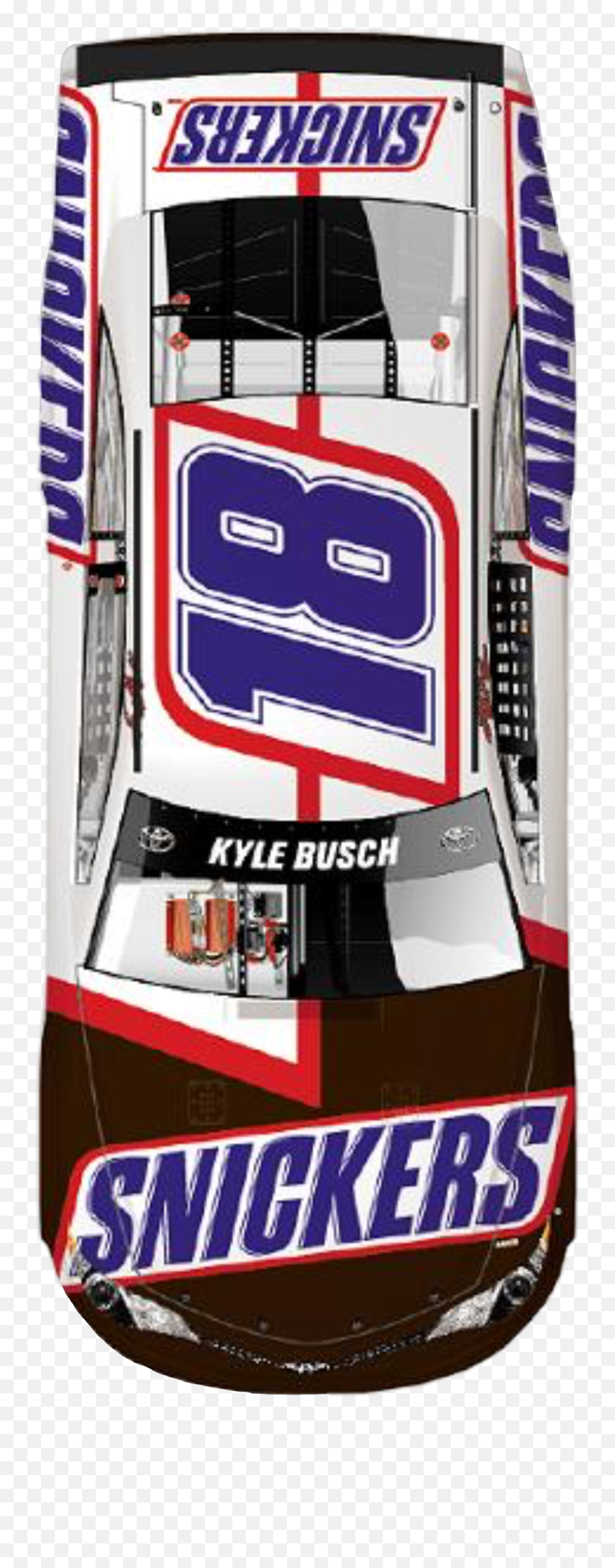 Nascar Kylebusch Snickers Car 18 - Snickers Emoji,Kyle Busch Emoji