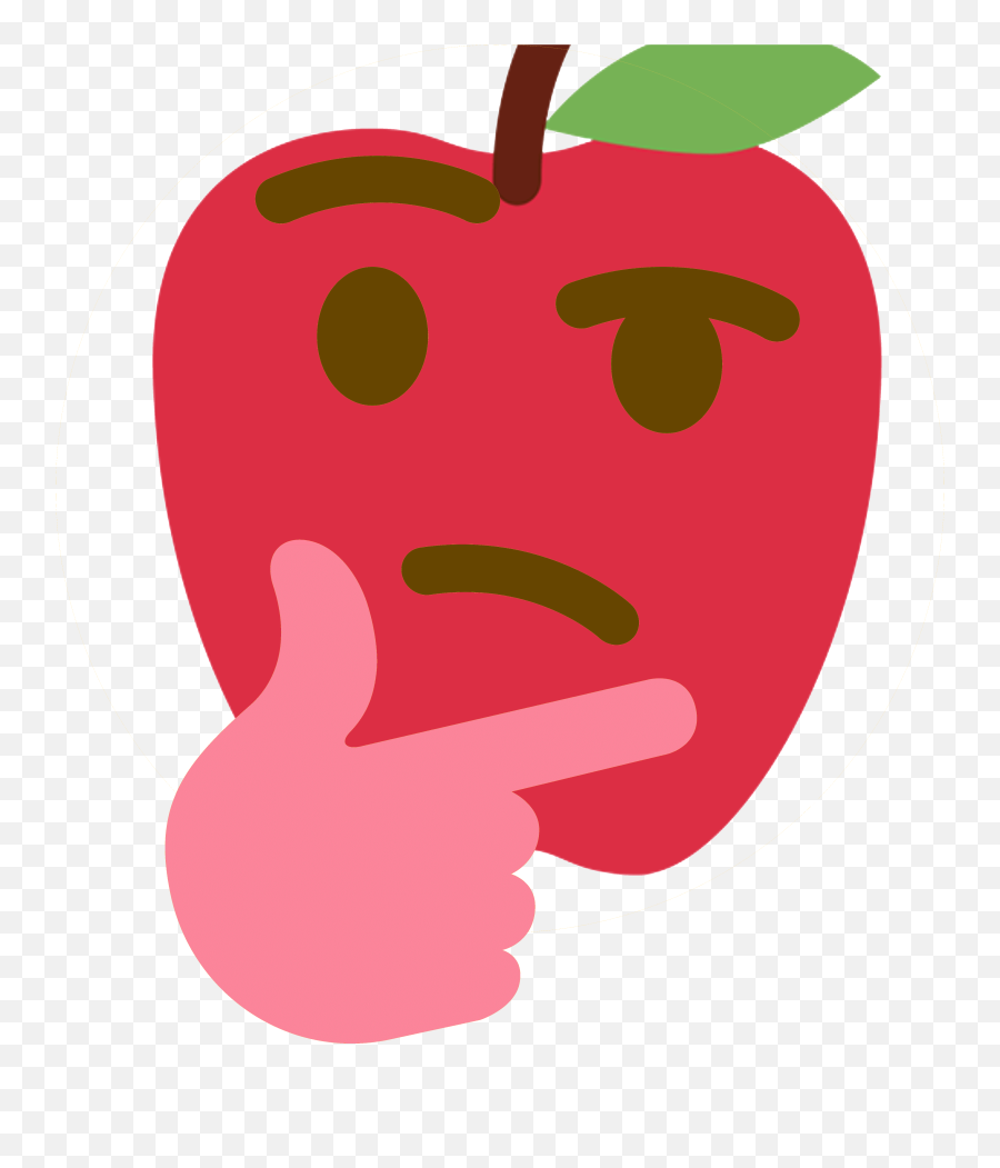 Applethink - Apple Emojis For Discord,Apple Thinking Emoji