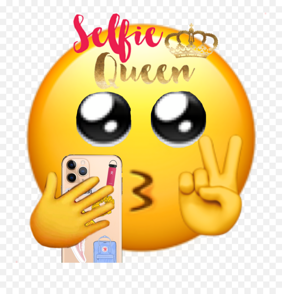 Emoji Selfiequeen Sticker - Relatable Emojis,Selfie Emoticon
