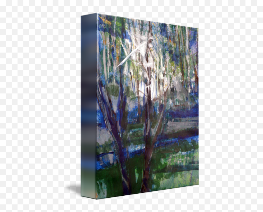 Forest Light And Dark By John Fish - Tree Emoji,How Can You Express Emotion Through Abstract Art