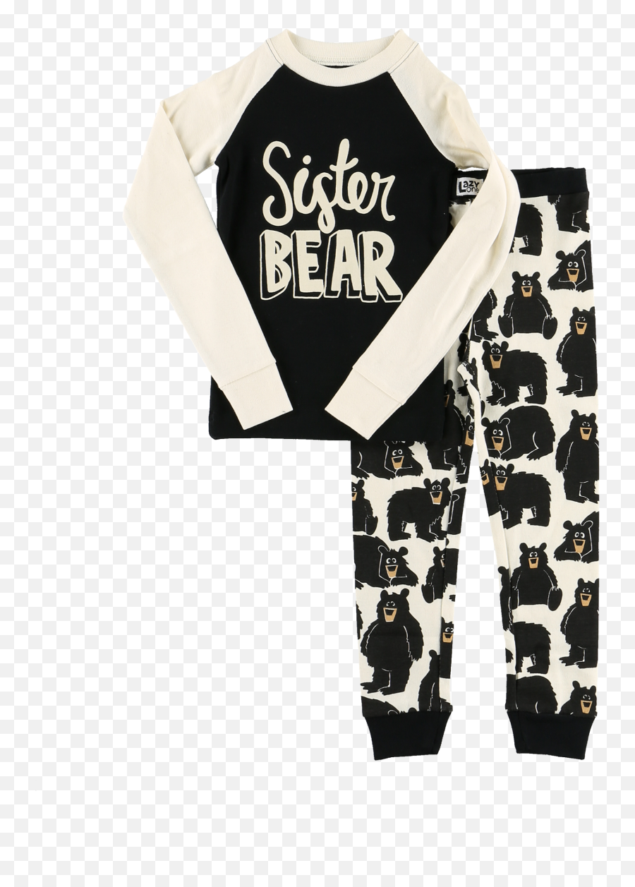 Sister Bear Brother Bear Pajama Set Emoji,Emoji Pjs For Girls