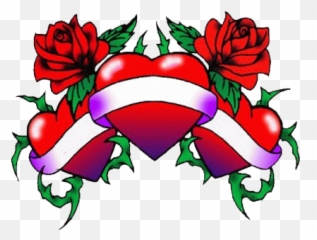 Heart Tatto Png For Editing - Rose Love Heart Tattoo Designs Emoji,Rose Emoticon For Tatto