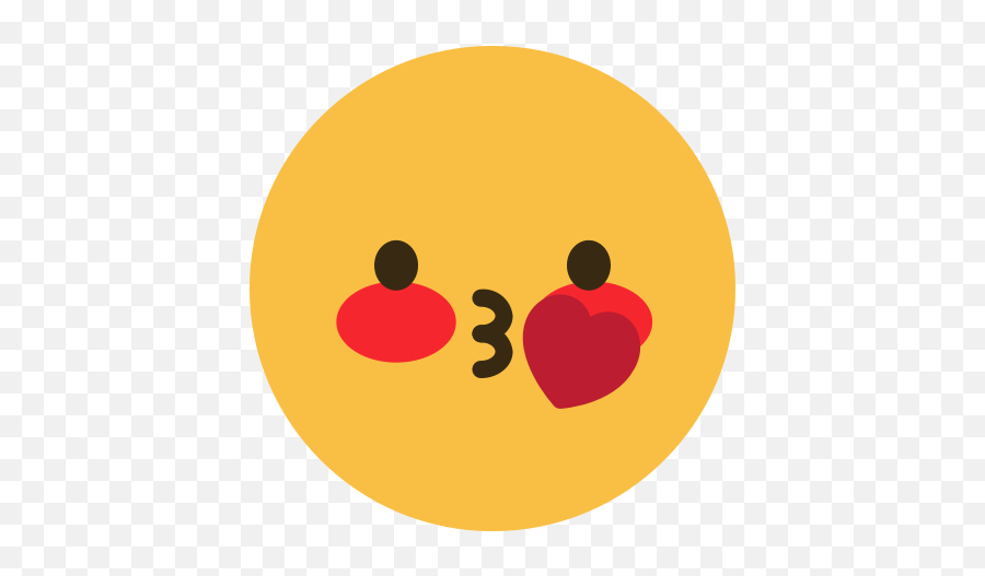 Emoji Emotion Face Feeling Heart - Happy,Kiss Face Emoji