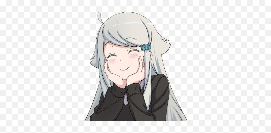 Anime Happy Girl Thrilled Sticker By Naya - Telegram Anime Stickers Png Emoji,Excited Anime Emojis