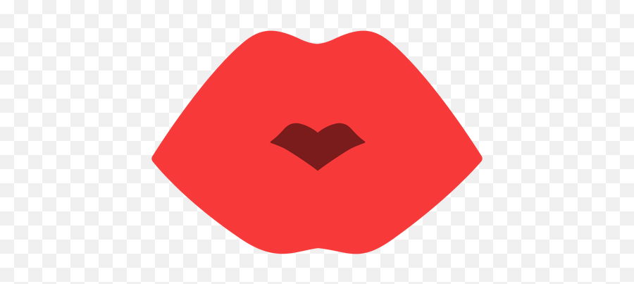 Beso Simple Labios Planos - Descargar Pngsvg Transparente Girly Emoji,Emoji Beso