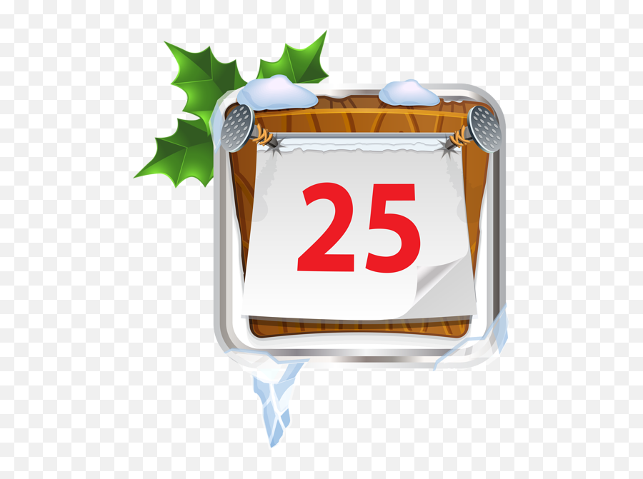 December Christmas Sign Clip Art Image Gallery Png - Clipartix December 25 Png Emoji,Christmas Emoji Art