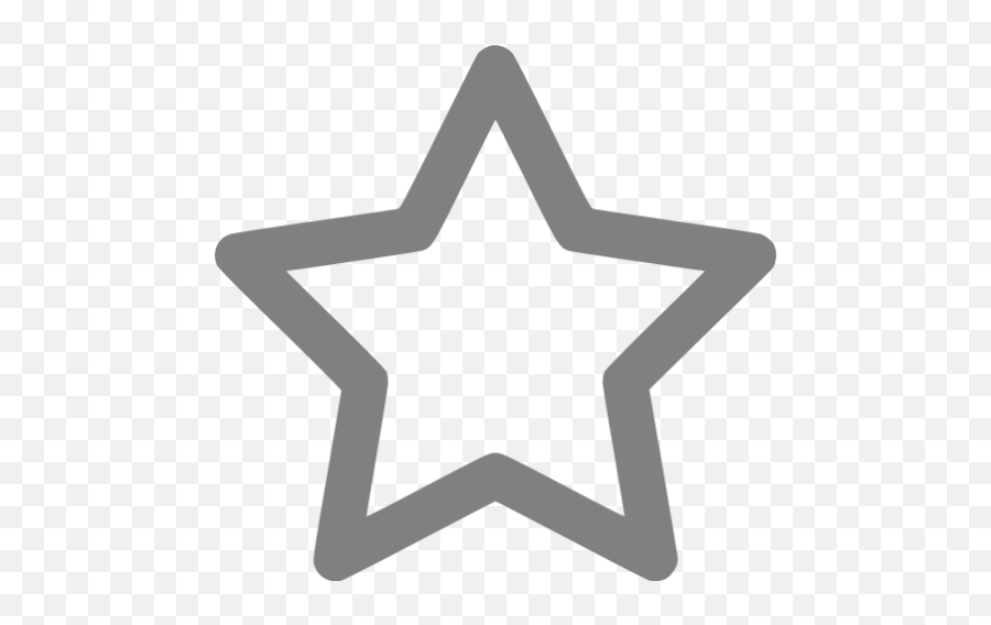 Gray Outline Star Icon - Purple Star Outline Png Emoji,Skull Emoticon Text Outlines