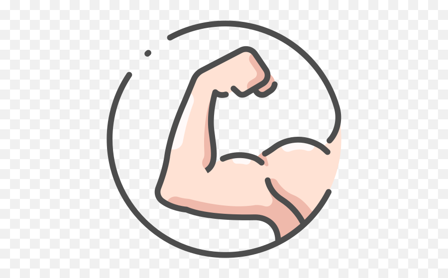 Arm Muscle Male Body Free Icon Of - Arm Muscle Icon Emoji,Facebook Emoticons Muscle