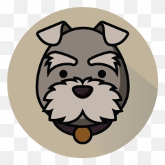 Cute Dog Face Species Illustration Svg - Small Terrier Emoji,Mini Schnauzer Emojis