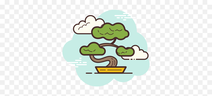 Bonsai Icon In Cloud Style - Illustration Emoji,Clouds In Emojis For Desktop