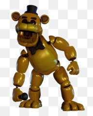Golden Freddy Full Body Render - Fnaf Ar Golden Freddy Emoji,Golden Freddy Emotions Meme