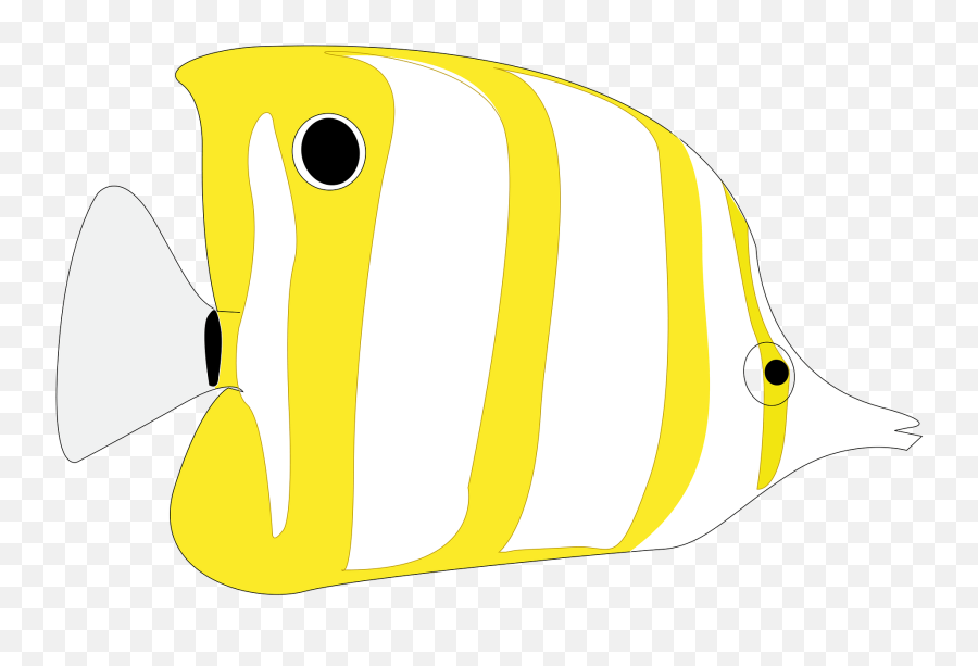 Tropical Fish Clipart - Ikan Hias Kartun Background Hitam Emoji,Tropical Fish Emoji