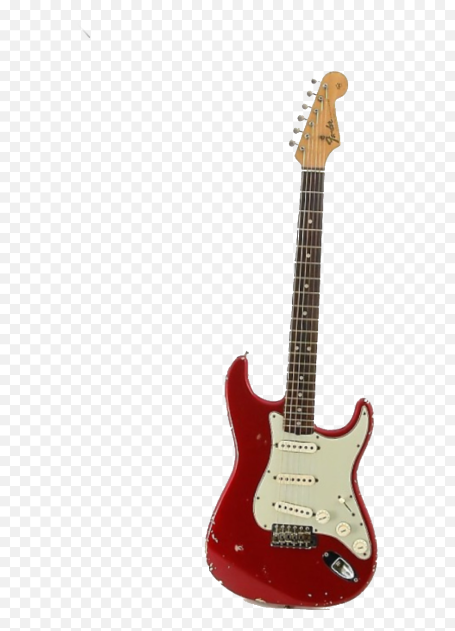 Red Electric Guitar Transparent Png Png Mart - Cherry Red 64 Fender Stratocaster Emoji,Emojis Guitar Png Transparent