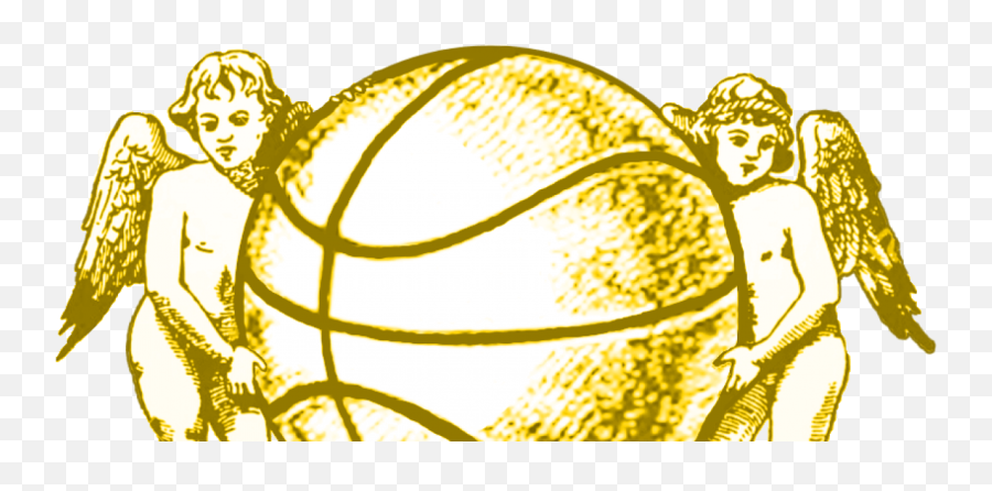 Cropped Dope Angels Ffcc00 I Think - Illustration Full Basketball Equipment Emoji,Dope Emoji Backgrounds