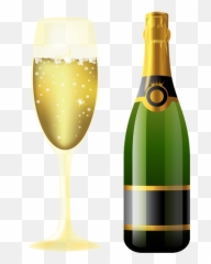 Wine Bottle - Sparkling Wine Clipart Emoji,Champagne Glass Emoji