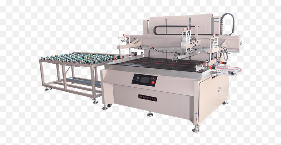 China Screen Printing Machine With Conveyor Belt Factory And Emoji,Squeegee Emoticon