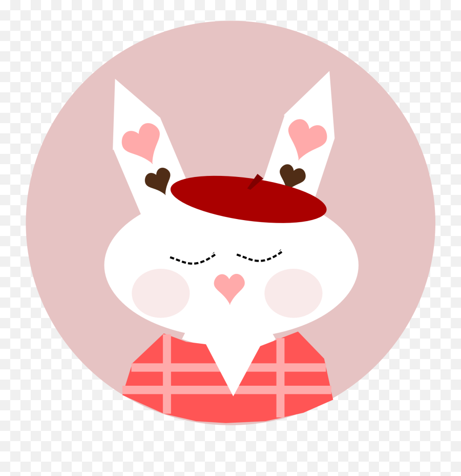 Sleeping Romantic Rabbit As A Graphic Illustration Free Emoji,Emotions Of Bunny