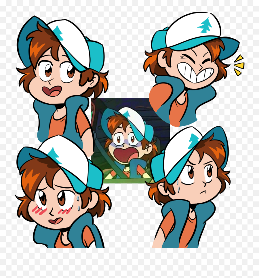 Ignores Apocalypse Draws Anime Dipper Instead Gravity Emoji,Oh My Emoticon Animated