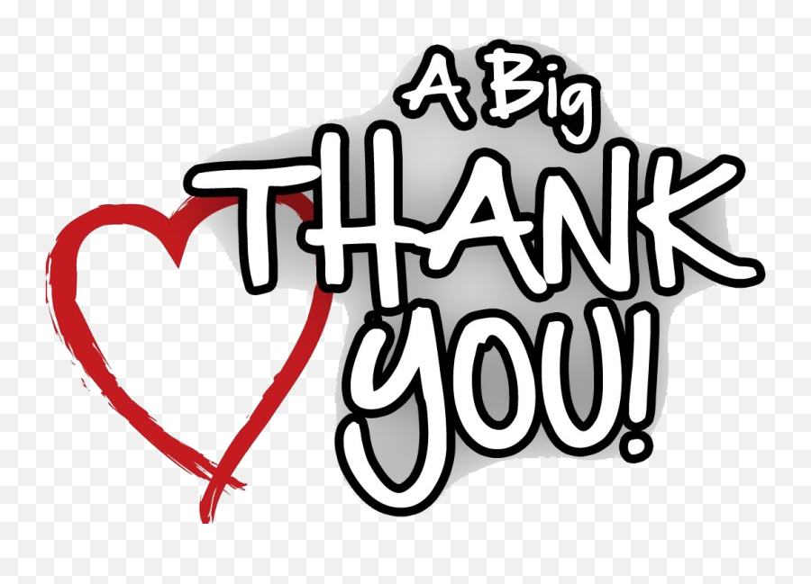 Big Thank You Clipart - Big Thank You Clipart Emoji,Big Text Emoticons