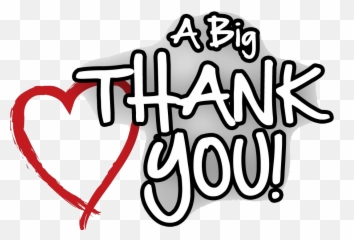 Big Thank You Clipart - Big Thank You Clipart Emoji,Big Text Emoticons