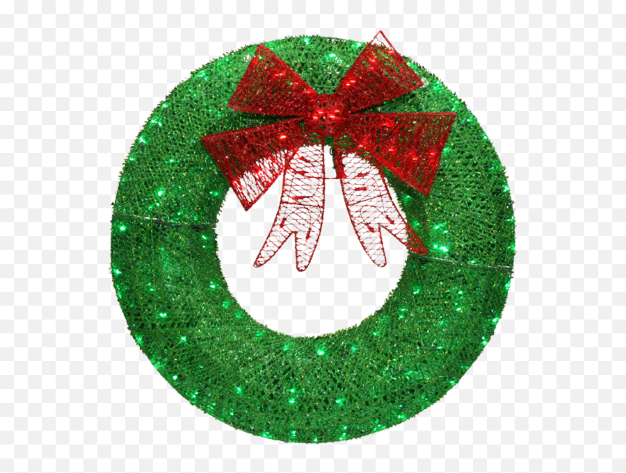 Home Accents Holiday 3 Ft Green Twinkling Led Tinsel Wreath Emoji,Blinking Lights Reindeer Emoticon Christmas