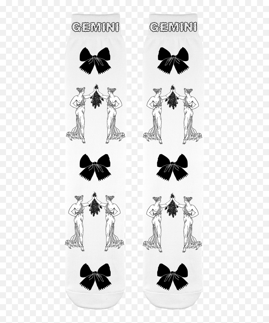 Gemini Black U0026 White Socks U2013 Nichloris Emoji,Gemini Sign Emoji