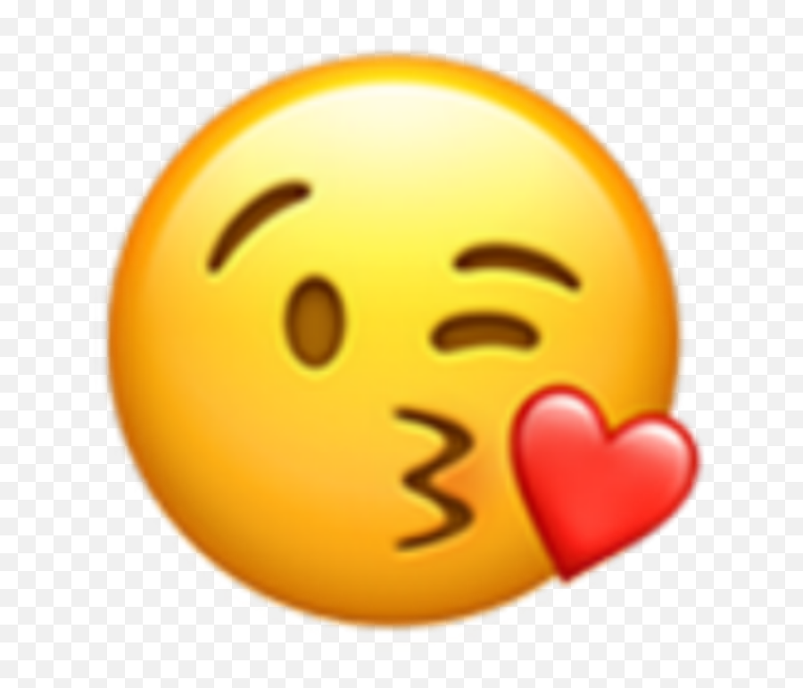 Face Throwing A Kiss Apple Ios 103 - Kiss Face Emoji,Emoji Signs