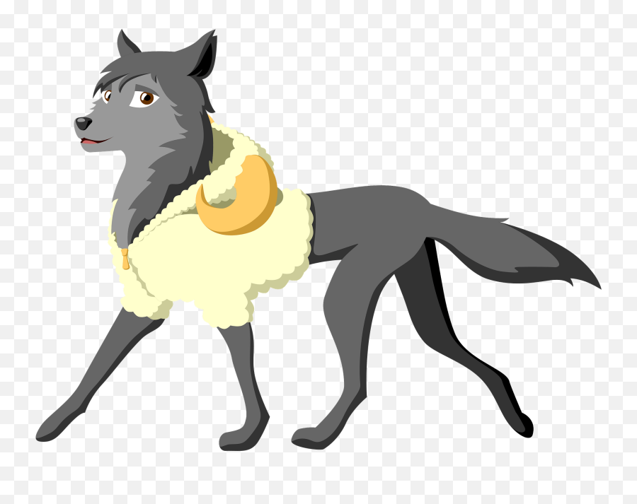 Cartoon Wolf In Sheepu0027s Clothing Clipart Free Download - 8 Bit Wolf In Clothing Emoji,Wolf Emoji Art