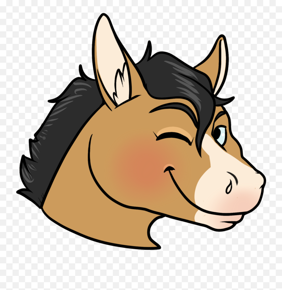 Horse Wink Emoji By Thorginunya - Fur Affinity Dot Net Big,Twitter Wink Emoji