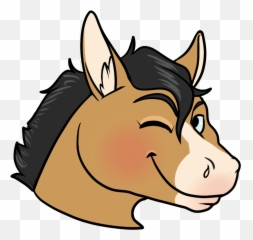 Horse Wink Emoji By Thorginunya - Fur Affinity Dot Net Big,Twitter Wink Emoji
