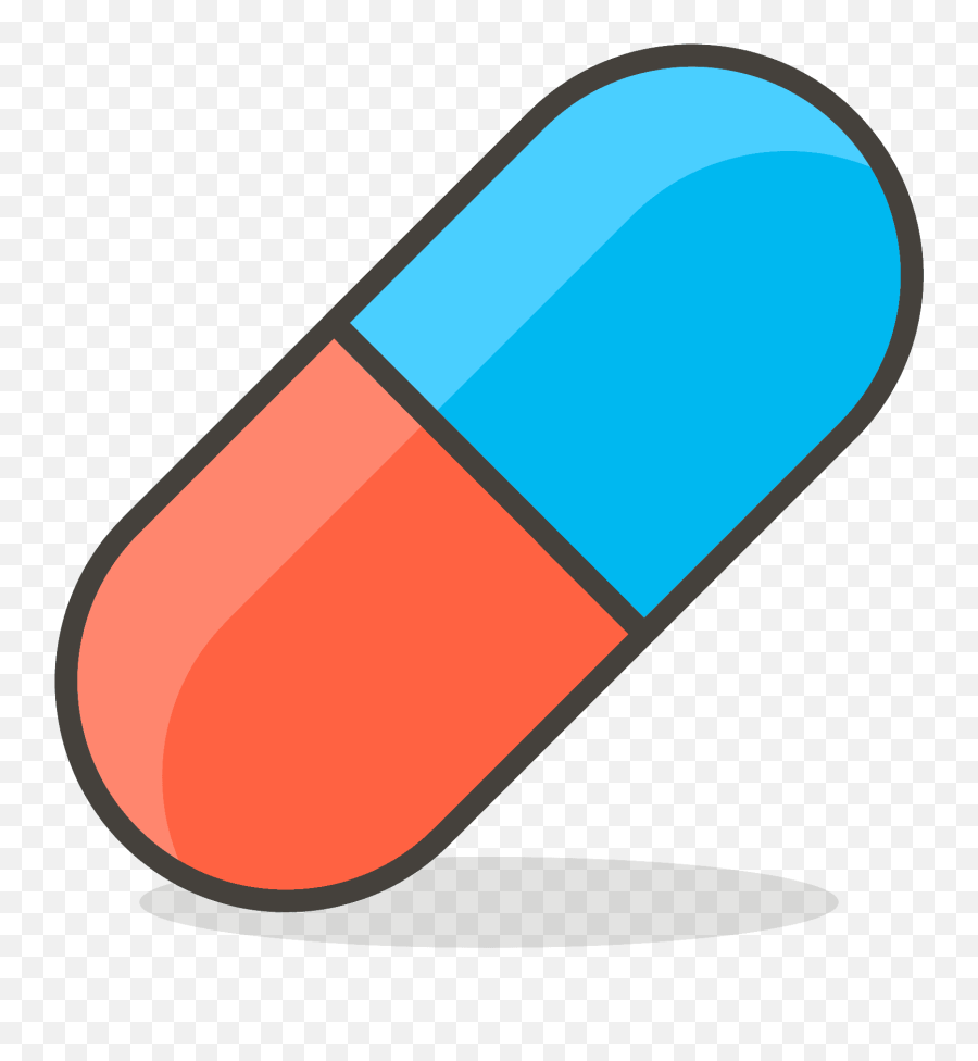 Pill Emoji Clipart - Pill Vector,Drug Emoji