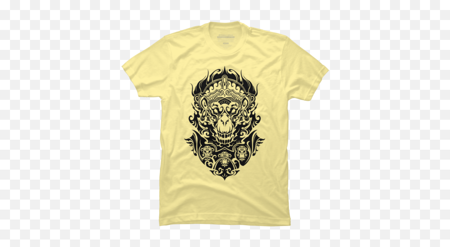 Best Yellow Monkey T - Shirts Tanks And Hoodies Design By Short Sleeve Emoji,Versace Emoji T Shirt