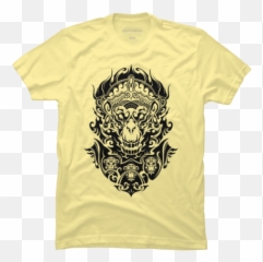 Best Yellow Monkey T - Shirts Tanks And Hoodies Design By Short Sleeve Emoji,Versace Emoji T Shirt