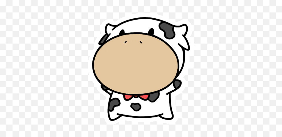 Emoji Pictures Cute Cows - Cute Cow Cartoon Gif,Boi Emoji Gif