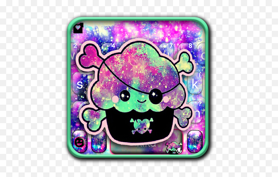 Galaxy Pirate Cupcake Keyboard Theme U2013 Apps Bei Google Play - Girly Emoji,Pirate Emoticon Android