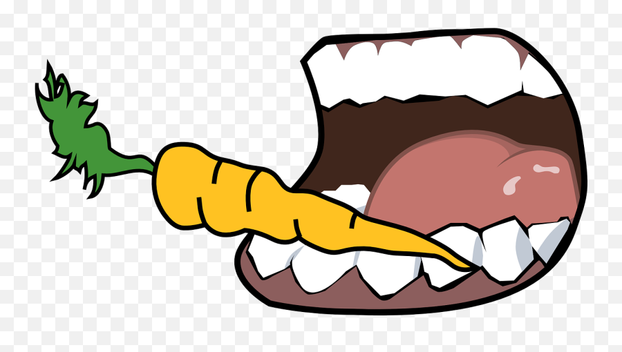 Carrot Bite Mouth - Free Vector Graphic On Pixabay Angry Mouth Png Emoji,Biting Lip Emoji