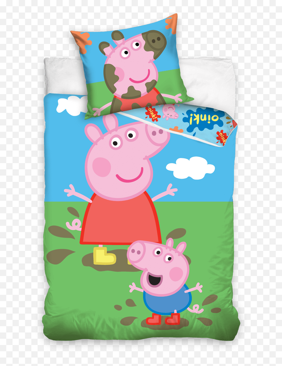 Komplet Pocieli Peppa Pig 140x200 Cm - Pociel Peppa Emoji,Poduszki Emoji Sklep