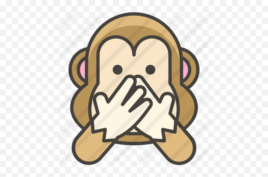 Monkey - Monkey No Speak Emoji,Monkey Emoticons Download