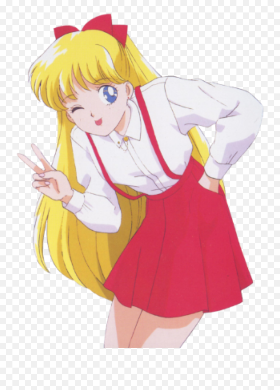 The Most Edited - Sailor Venus Aka Minako Aino Emoji,Peace Sign Wink Emoticon