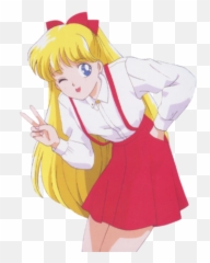 The Most Edited - Sailor Venus Aka Minako Aino Emoji,Peace Sign Wink Emoticon