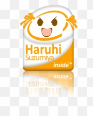 Haruhi Inside By Phracktal Intel Inside Stickers Know - Intel Inside Emoji,Soiundwave Emoticon
