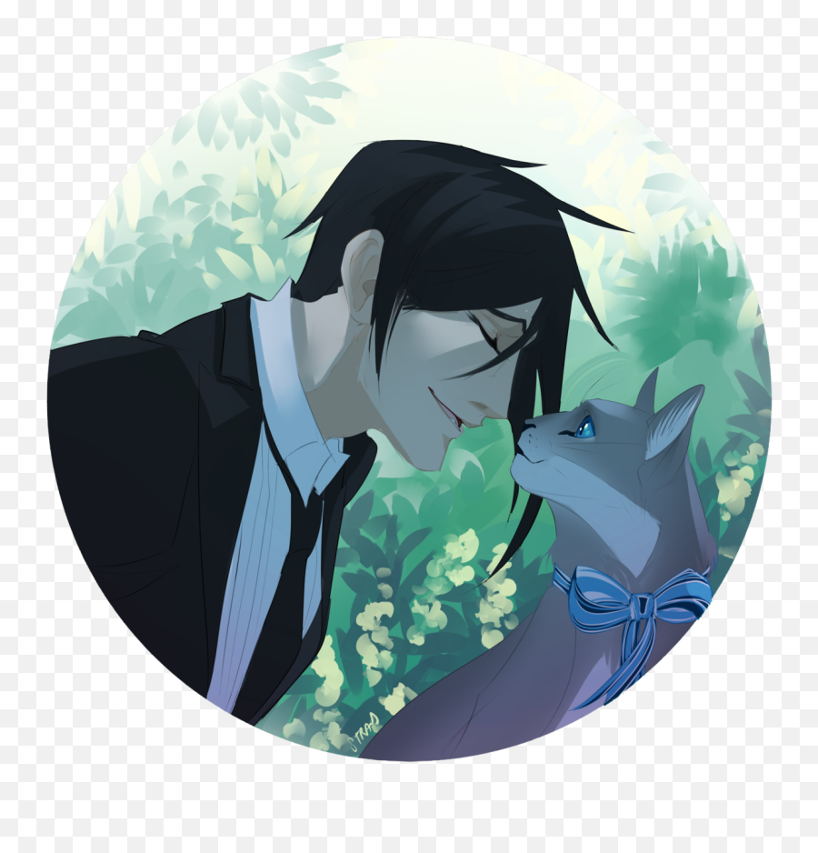 Pin - Sebastian Michaelis Fanart Cats Emoji,Black Butler Does Sebastian Have Emotions