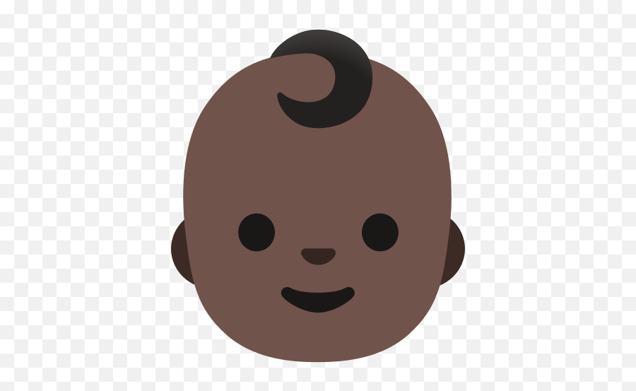 Baby Dark Skin Tone Emoji - Transparent Baby Girl Emoji,Emoji Skin Tone Android