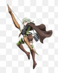 Traveling Companions And - Elf Archer Goblin Slayer Cosplay Emoji,Anime Emotions Sweatdrop