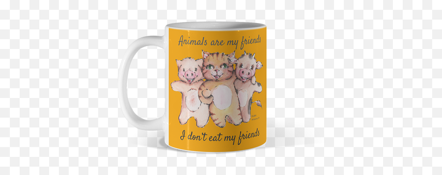 Pig Mugs Design By Humans - Magic Mug Emoji,Cat Butt Emoticon Kawaii