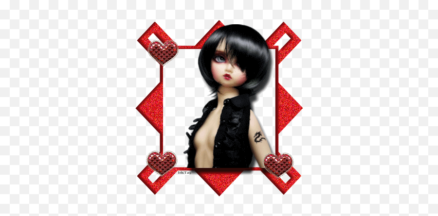 Glitter Gif Picgifs Gothic 2301974 - Girly Emoji,Goth Emoticon Gif