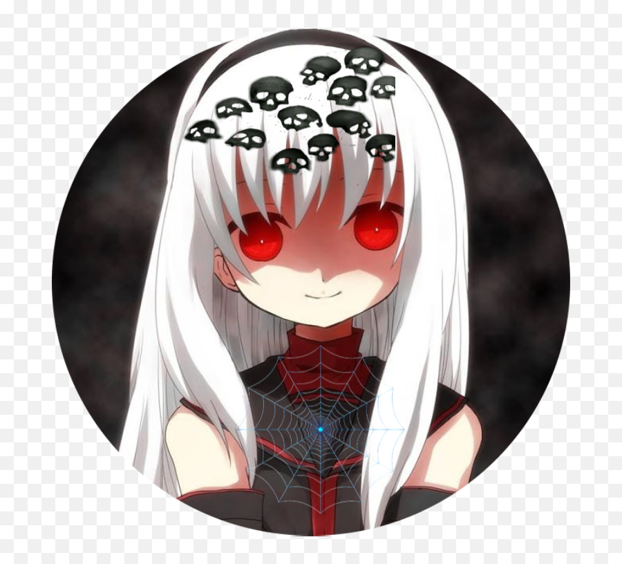 Dark Creepy Anime Icon Sticker - Anime Maniac Emoji,Scary Anime Emoji