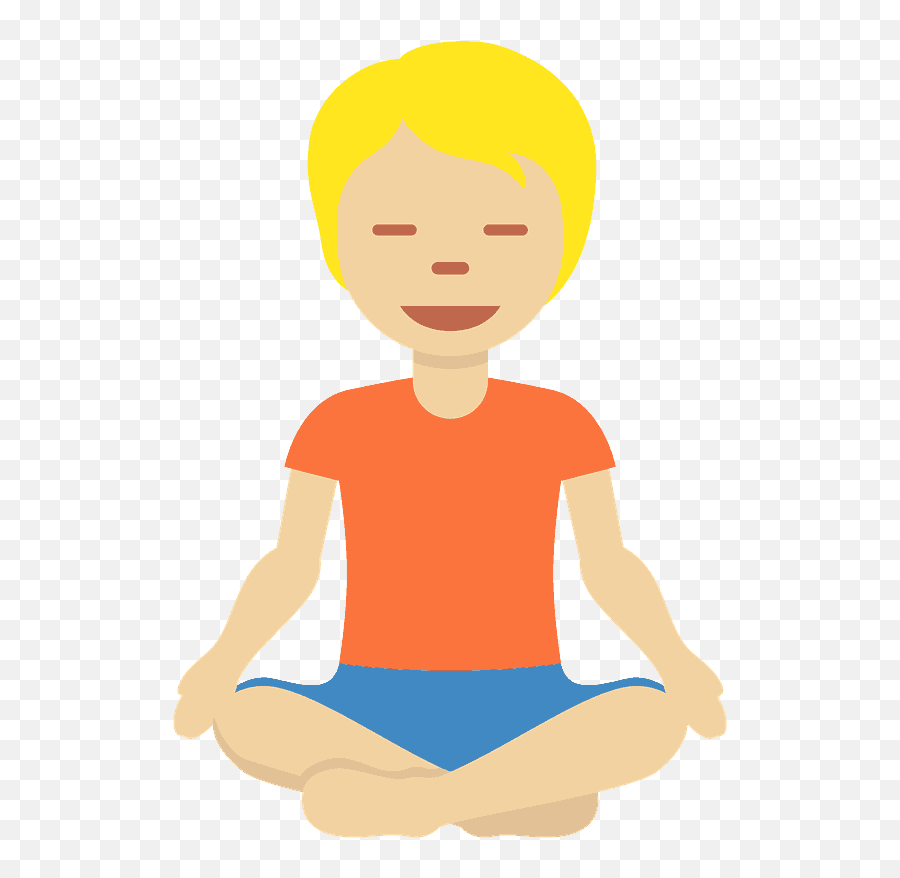 Person In Lotus Position Emoji Clipart Free Download - Meditating Emoji,Emojis Physical